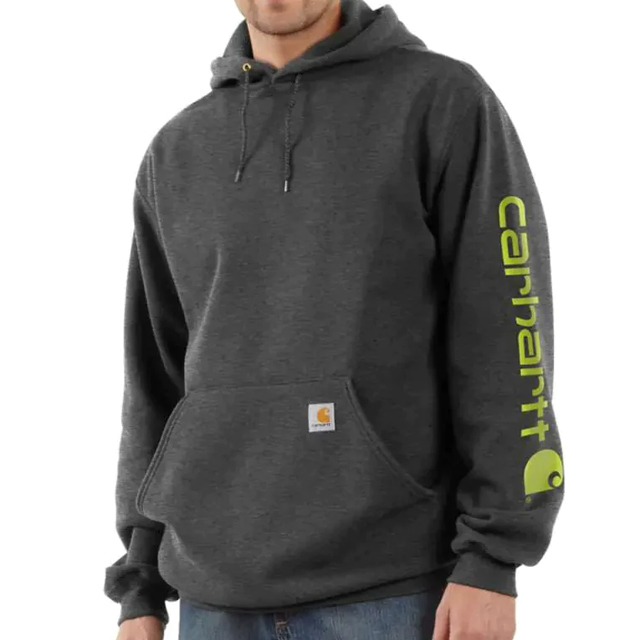 Carhartt K288 Carbon Heather Loose Fit Midweight Logo Sleeve Graphic Sweatshirt A One Tools Fixings