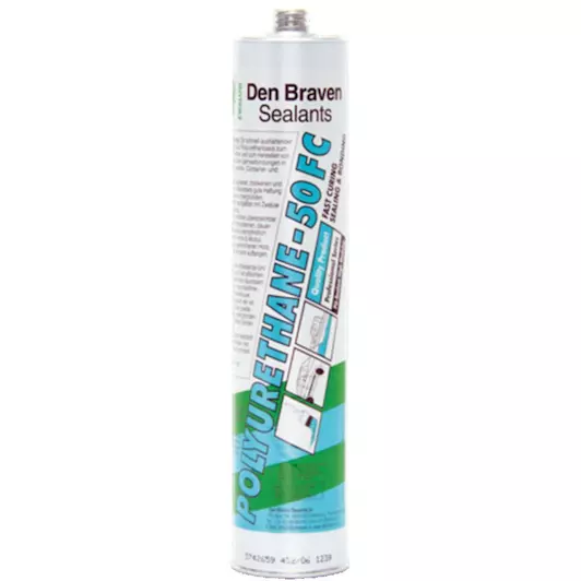 A tube of Siroflex Polyflex HM Polyurethane in Black, displaying its product label and application instructions on white and green packaging, with information about compatibility with other polyurethane sealants.
