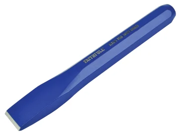 A blue pencil with a pointy tip.