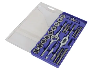 The Faithfull FAIST104 Professional Stripping Knife 64mm features a durable blue plastic handle, a sharp metal blade, and comes in protective packaging with a clear lid.