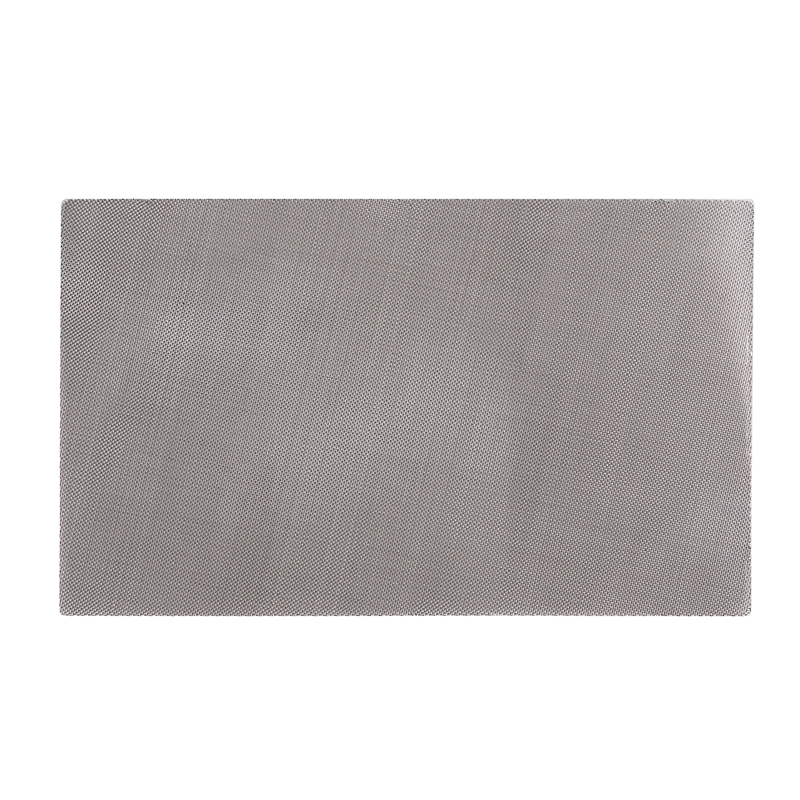 A rectangular silicone baking mat with a fine mesh texture and slightly rounded corners, shown against a white background.