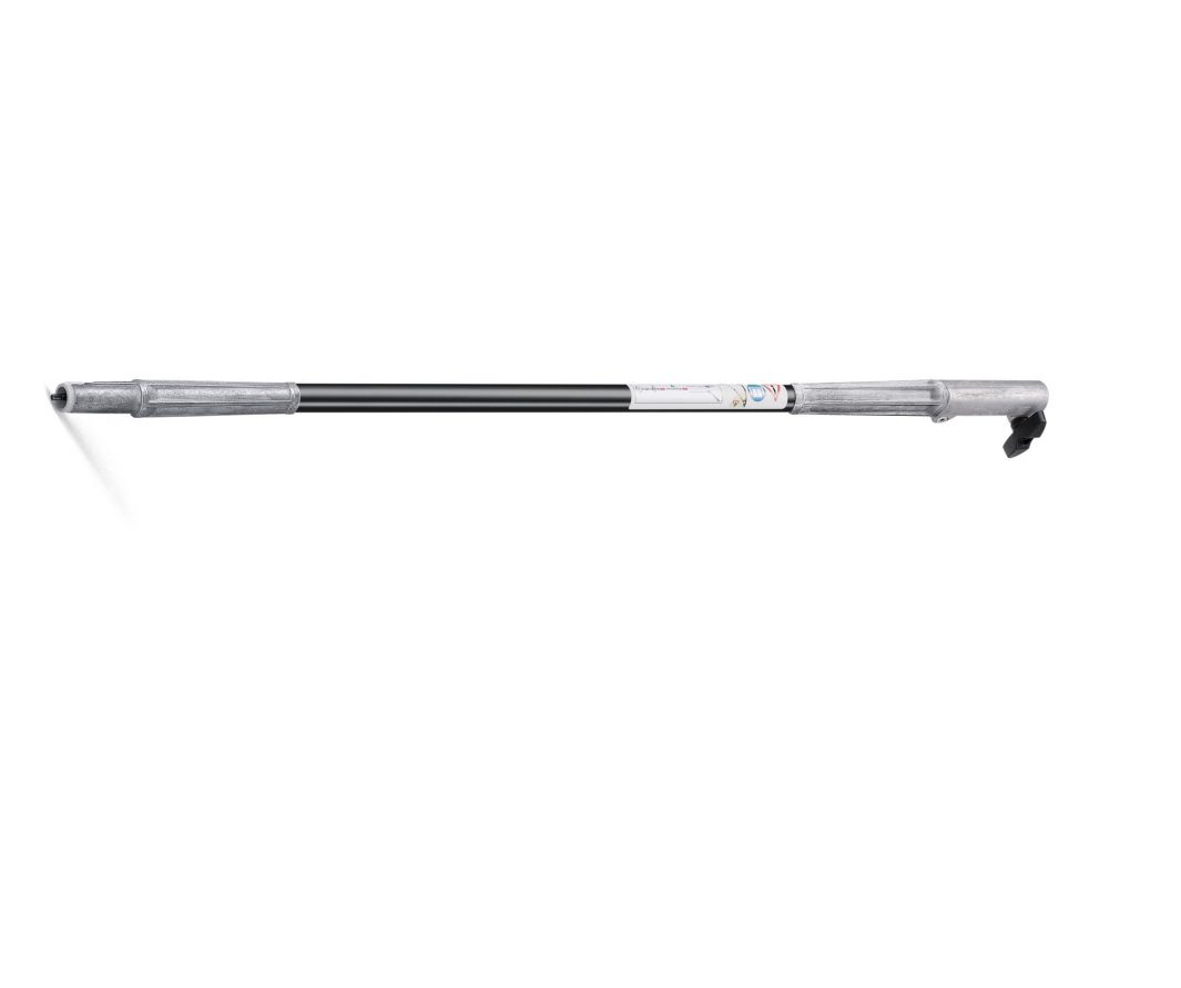 The Stihl KM Carbon Extension is a telescopic pole with a black midsection, carbon segments, and latch, on a white background.