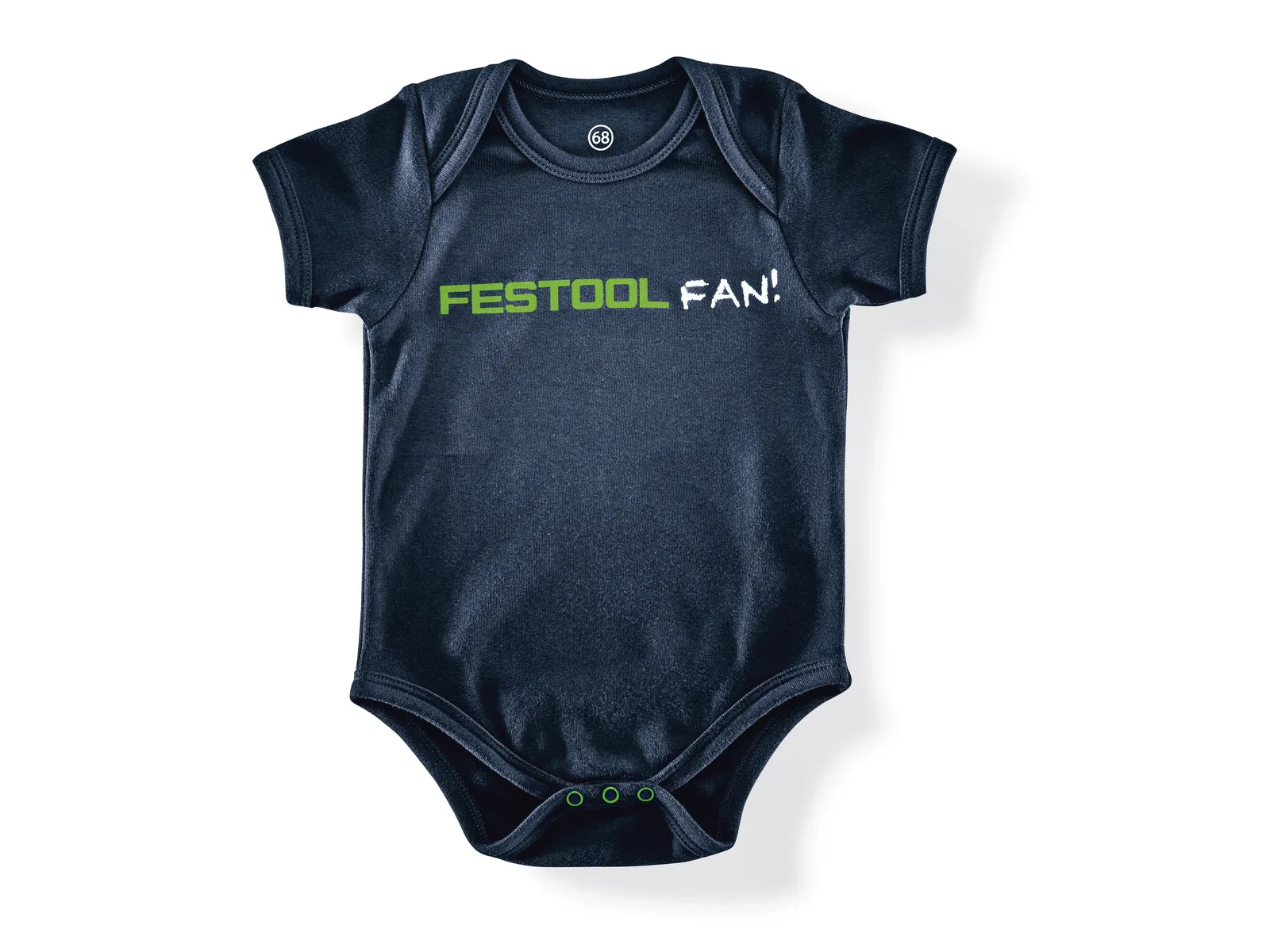 Babygrow BB-FT1: Navy blue, short-sleeved babygrow, ideal for little tool enthusiasts.