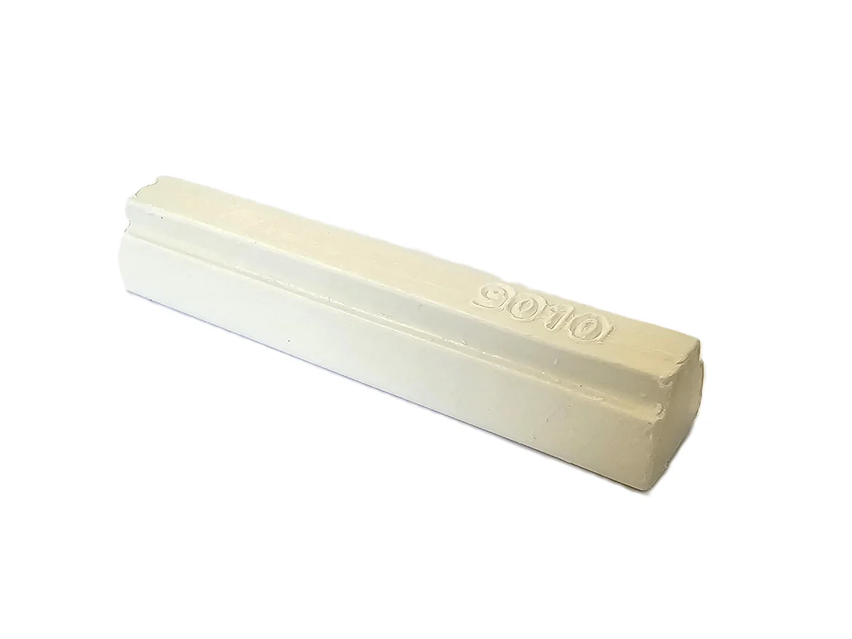 A solid white rectangular bar with beveled edges is displayed against a plain white background.