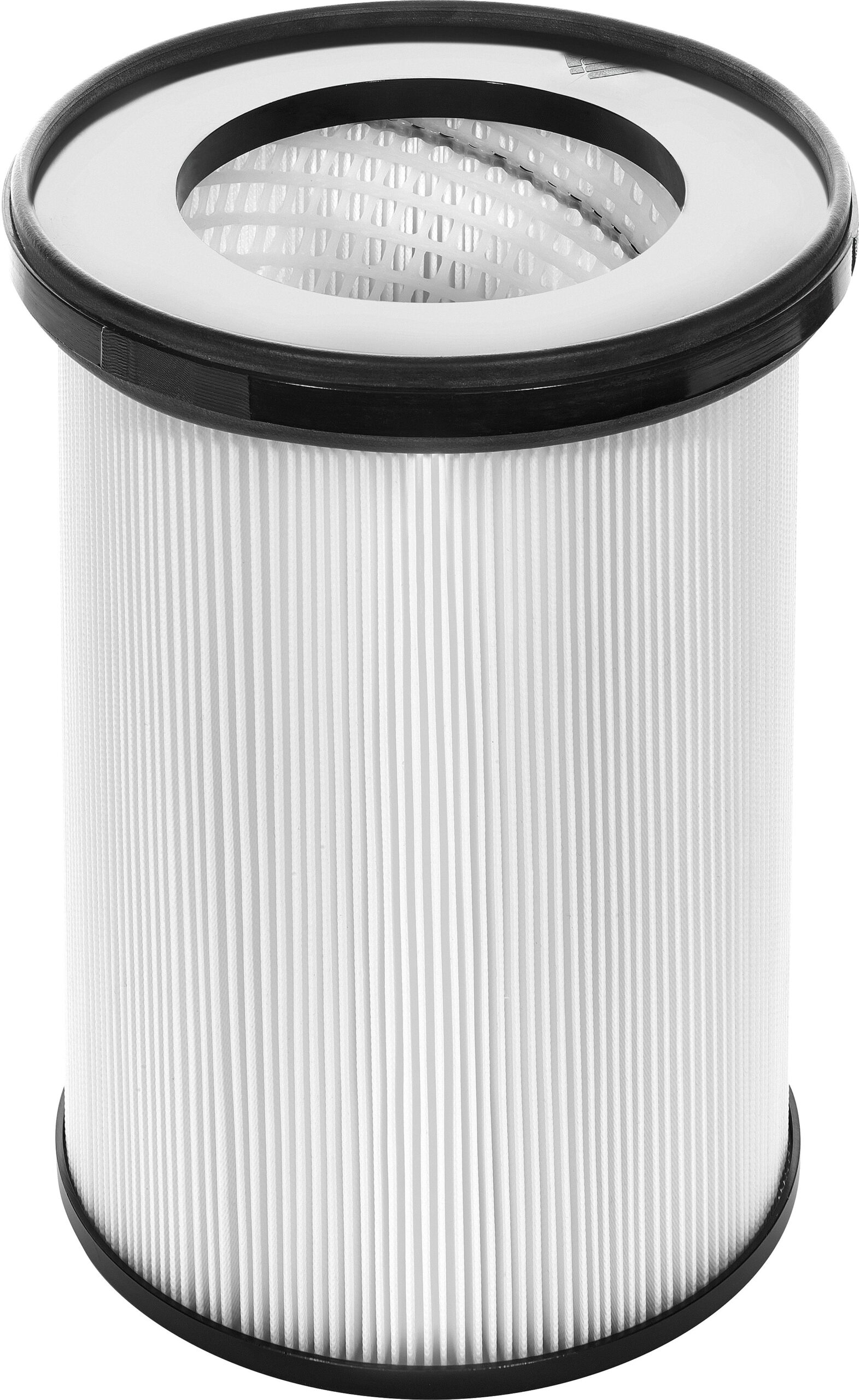 A detailed close-up showing the texture and structure of a filter.