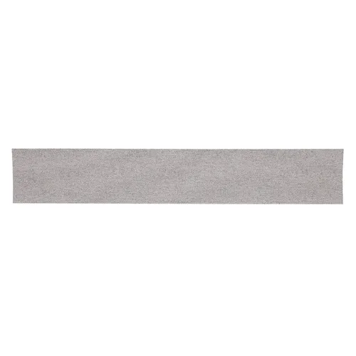 A long, narrow, grey rectangular strip—possibly a floor mat or runner—is shown on a white background, resembling the Mirka Abranet 81x230mm Grip sanding sheets.