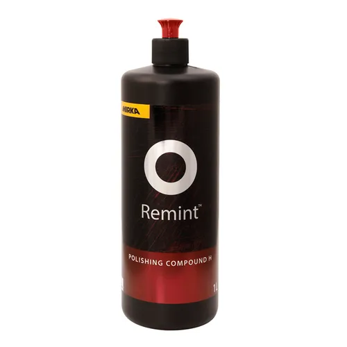 A black and red bottle with a red flip-top cap. There is a yellow stripe near the top, and the bottle features a circular white design on the front.