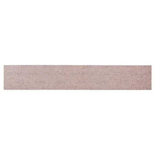 A long, narrow, rectangular strip with a light brown, textured surface—resembling a wooden or laminate flooring plank—ideal for testing the smooth efficiency of Mirka Abranet ACE 70x420mm Grip Sanding Sheets.