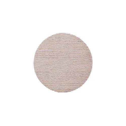 A round, flat, mesh-like object with a reddish-brown tint on a white background, designed for efficient and precise surface preparation.