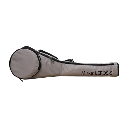 A grey carrying case with a round section on one end and a zip fastening, designed for storing or transporting tools or equipment.
