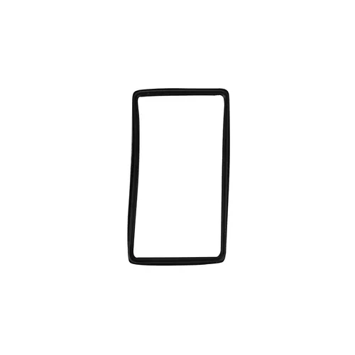 A black, slightly uneven rectangular frame on a plain white background.