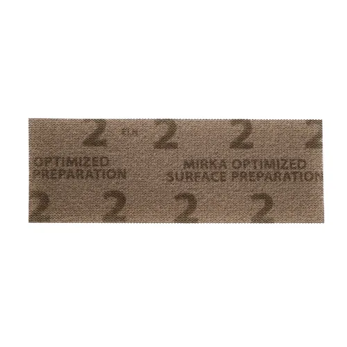 A brown rectangular abrasive pad.