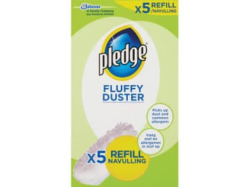 Pack of five Pledge fluffy duster refills.