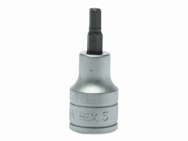 A Teng S2 Hexagon Socket Bit 1/2in Drive with a 5mm hex head.